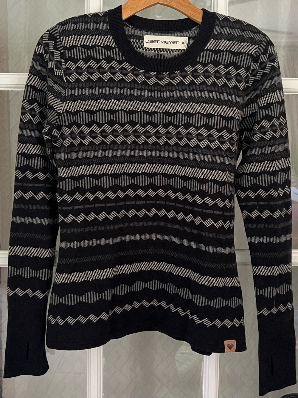 Obermeyer Merino Wool Blend Women’s Sweater Medium Winter